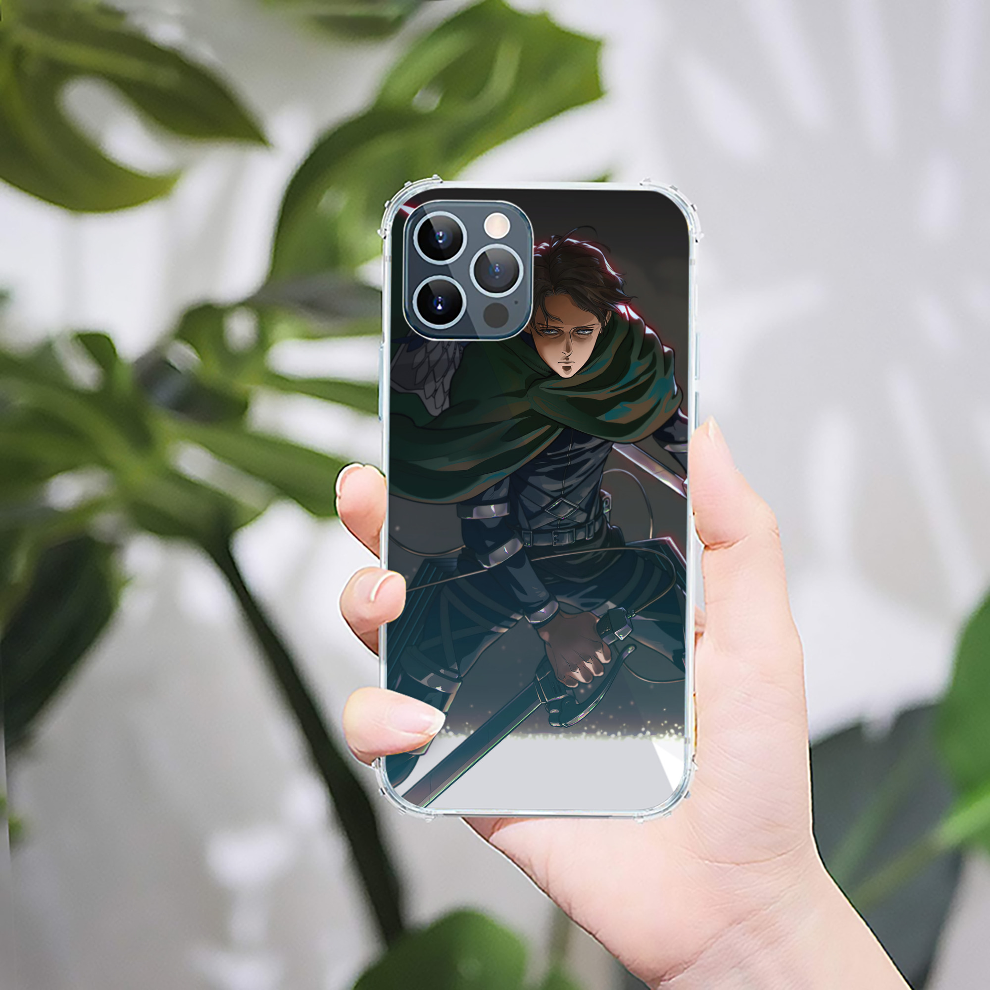 （画像用） 進撃の巨人 Attack on Titan 【iPhone 12シリーズ対応】透明スマホケース（クリアソフトケース）